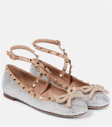valentino rockstud replica flats